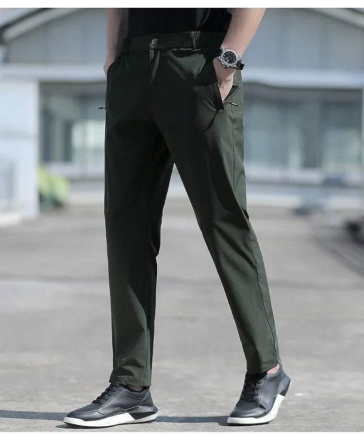 Ice Silk Quick-Dry Straight Pants