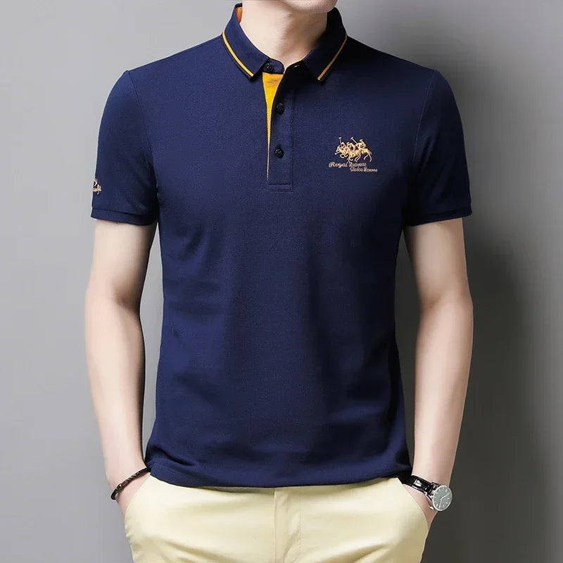 Embroidered Short Sleeve Polo