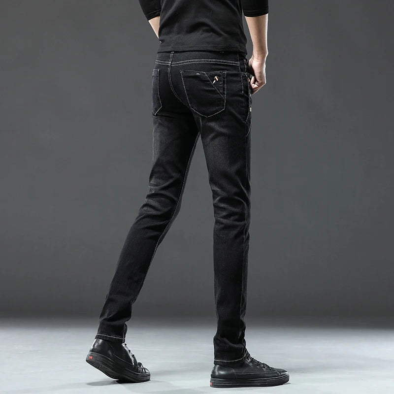 Korean Multi-Button Skinny Jeans