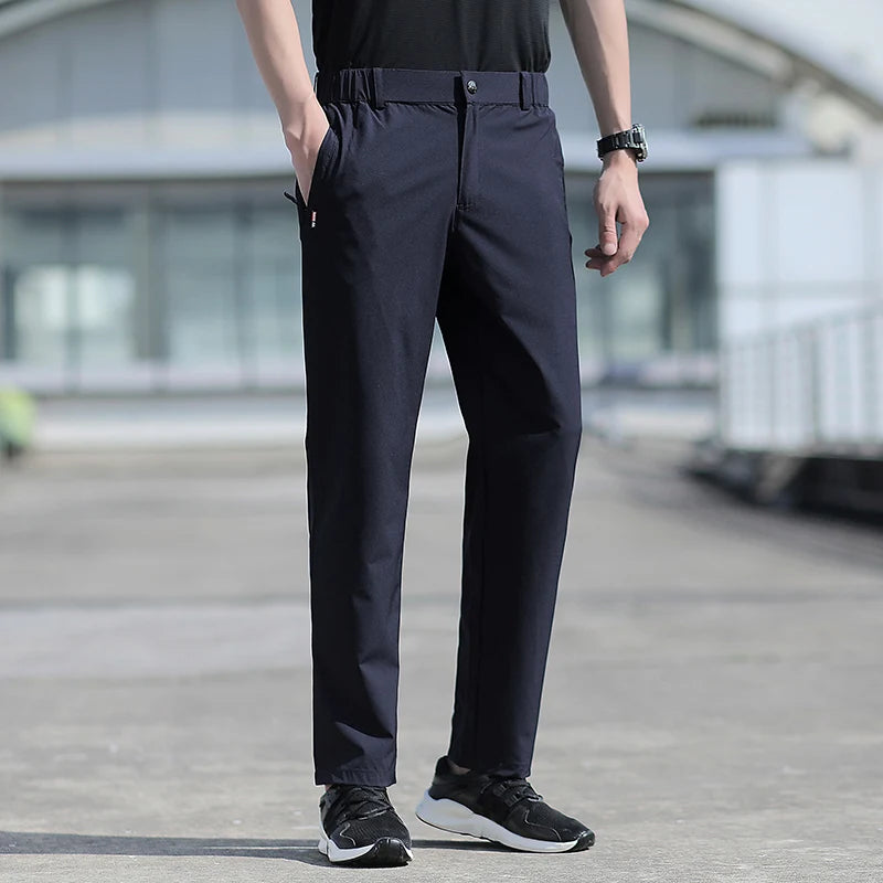 Ice Silk Quick-Dry Straight Pants