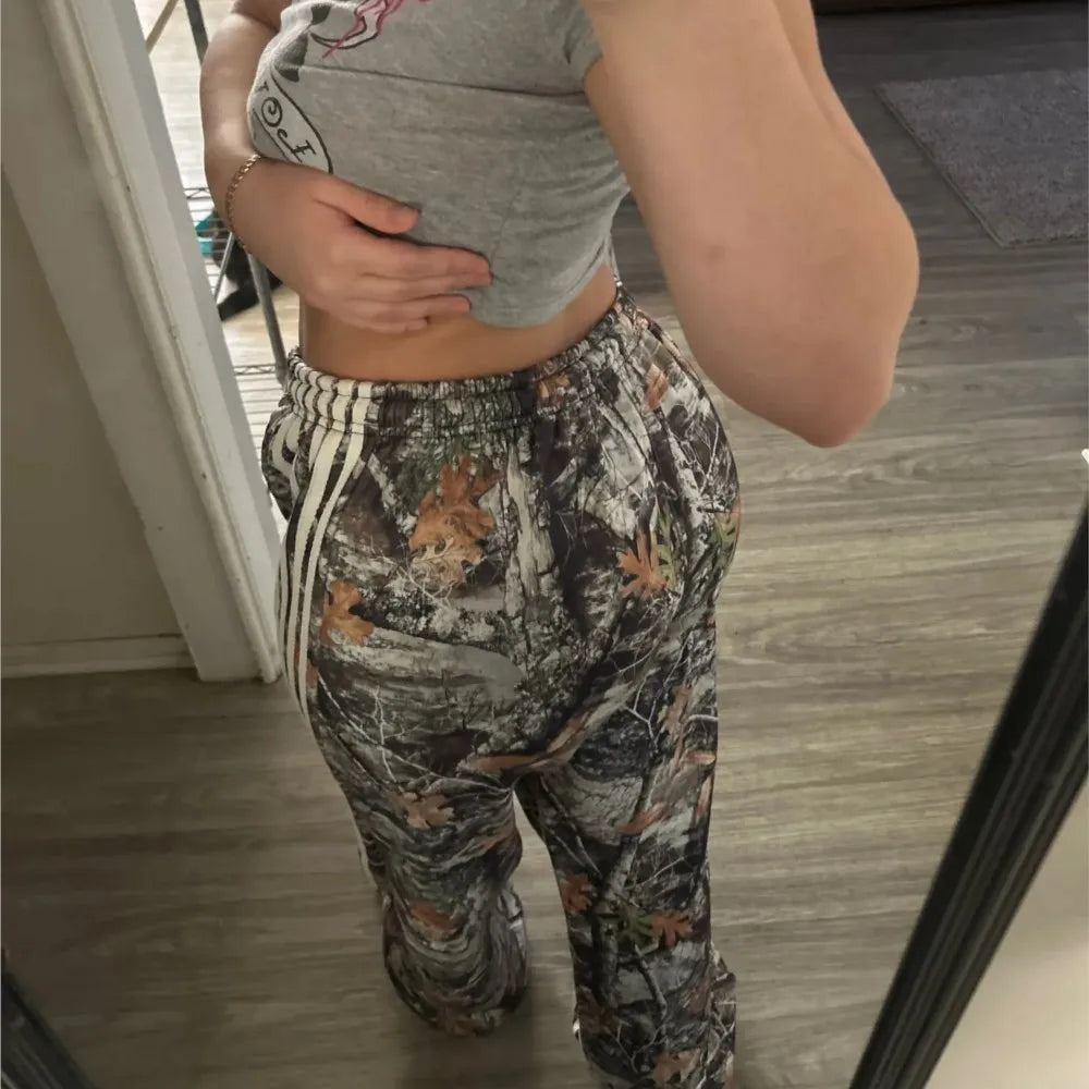 Camo Drawstring Cargo Joggers