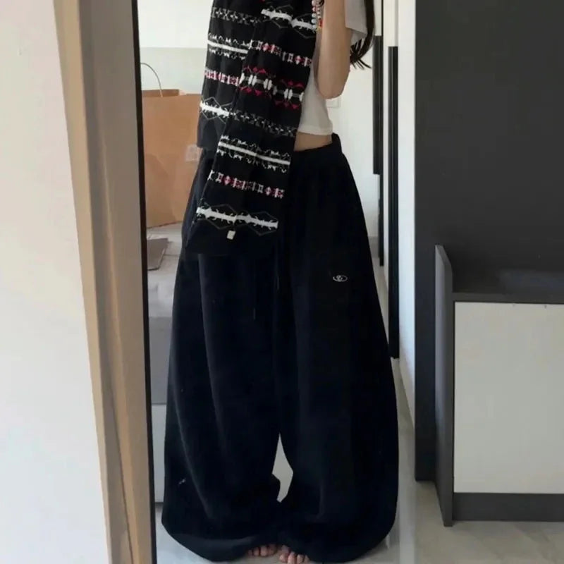 Oversized Hip-Hop Wide Leg Sweatpants