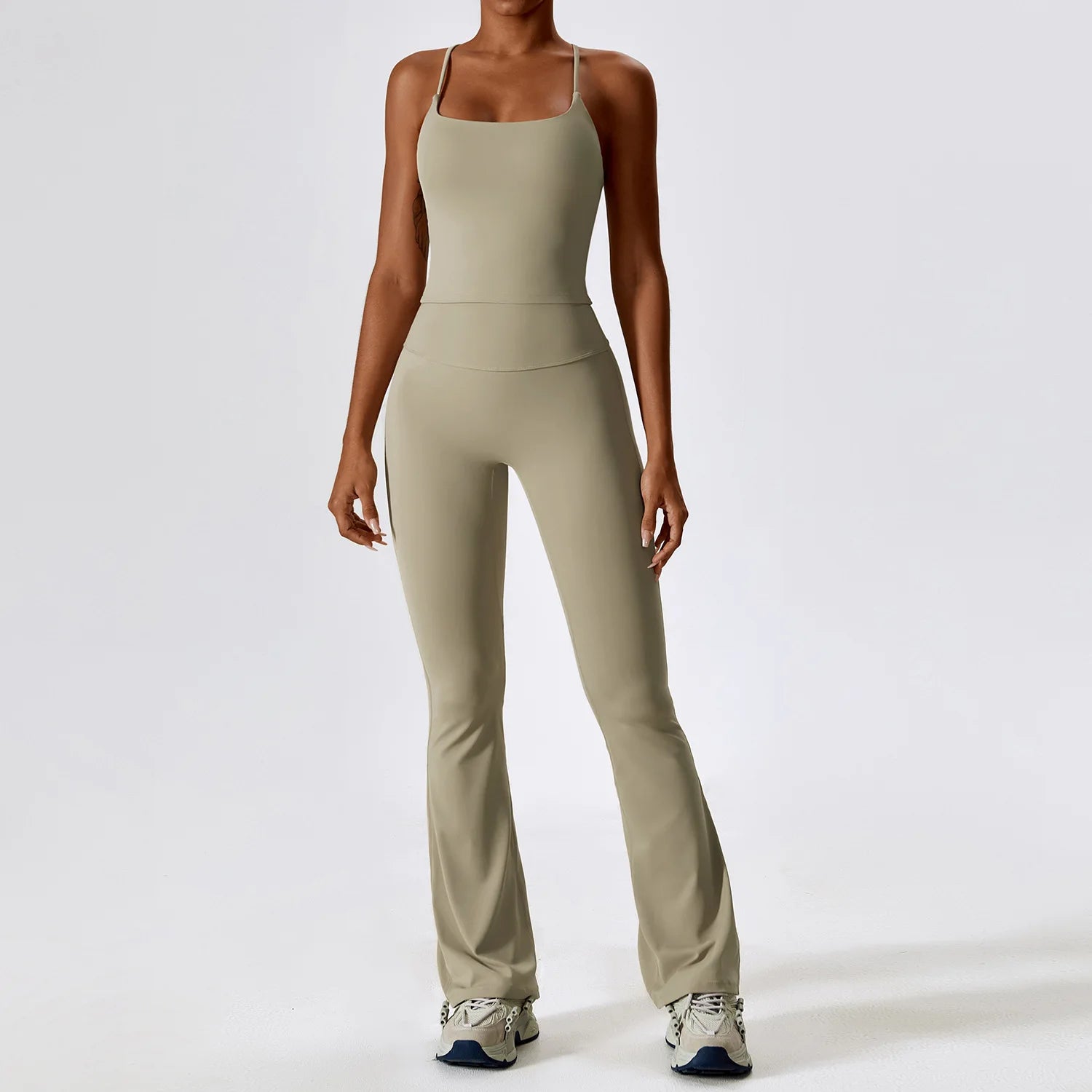 Seamless Yoga Set – Leggings & Crop Top