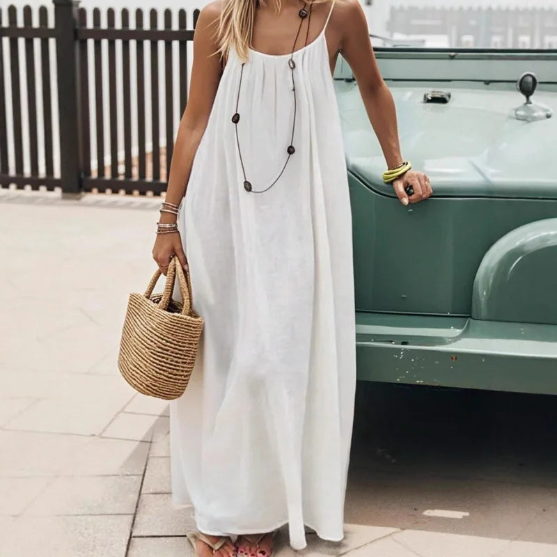 Strapless Backless Maxi Dress