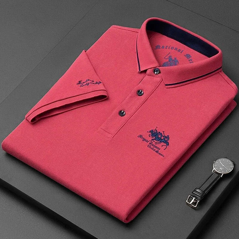 Embroidered Short Sleeve Polo