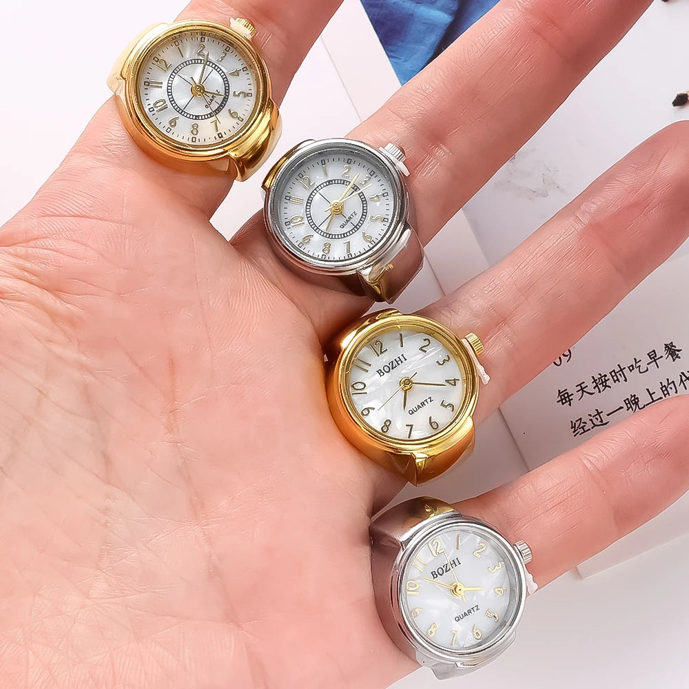 Fashion Ring Watch — Unisex Quartz Couple Jewelry