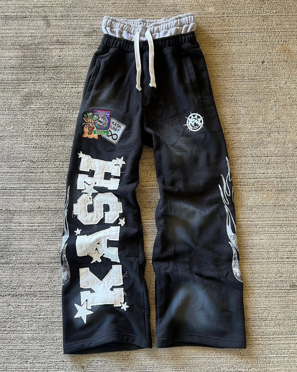 Y2K Gothic Letter Patch Baggy Sweatpants
