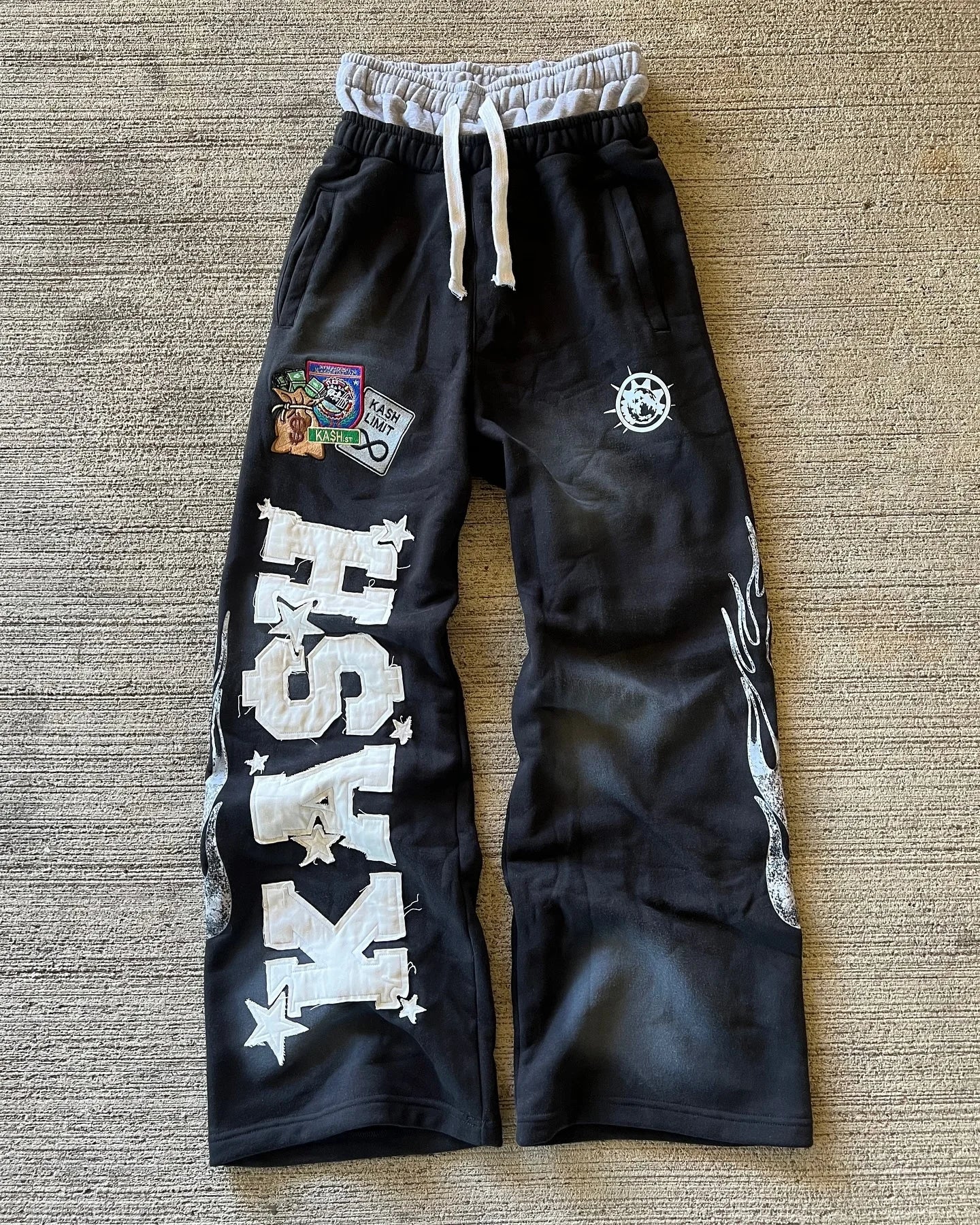Y2K Gothic Letter Patch Baggy Sweatpants