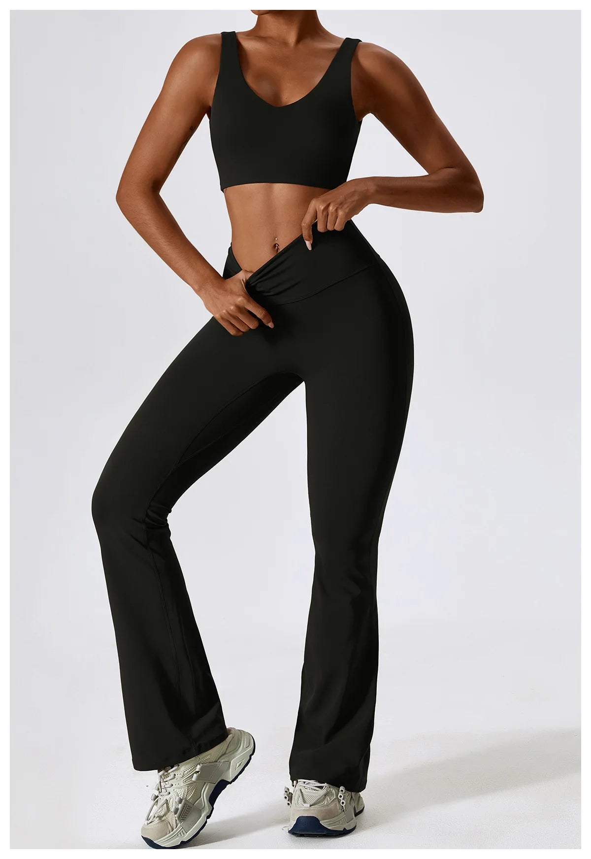 Seamless Yoga Set – Leggings & Crop Top