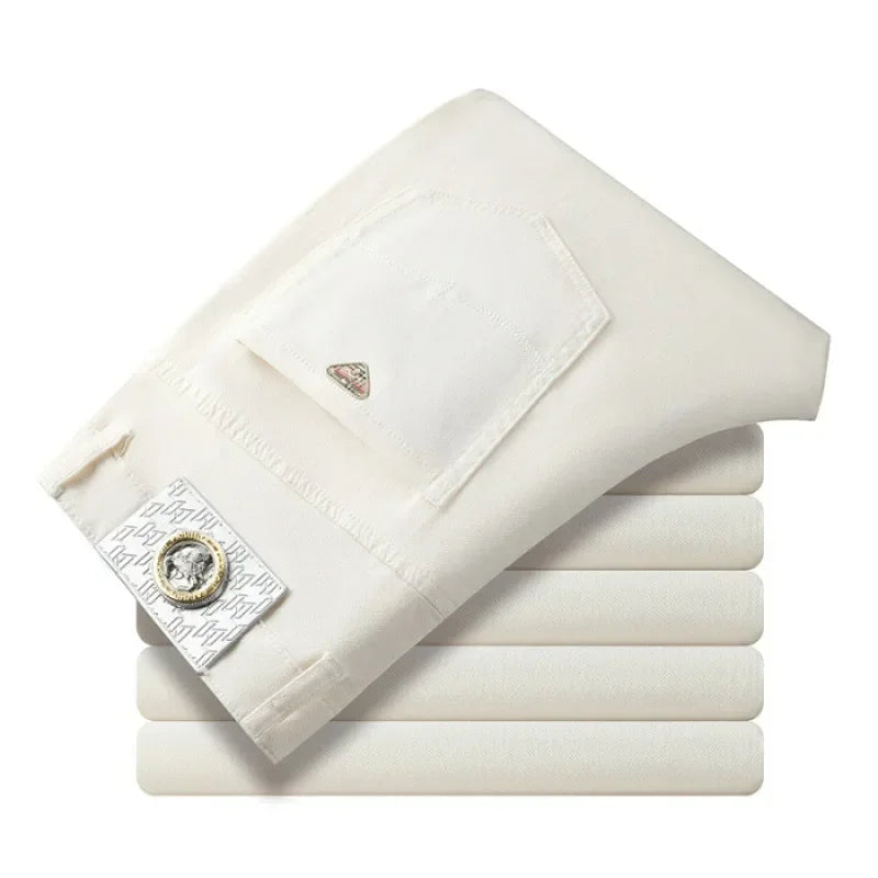 The Spectrum Slim — Seven-Color Stretch Jean