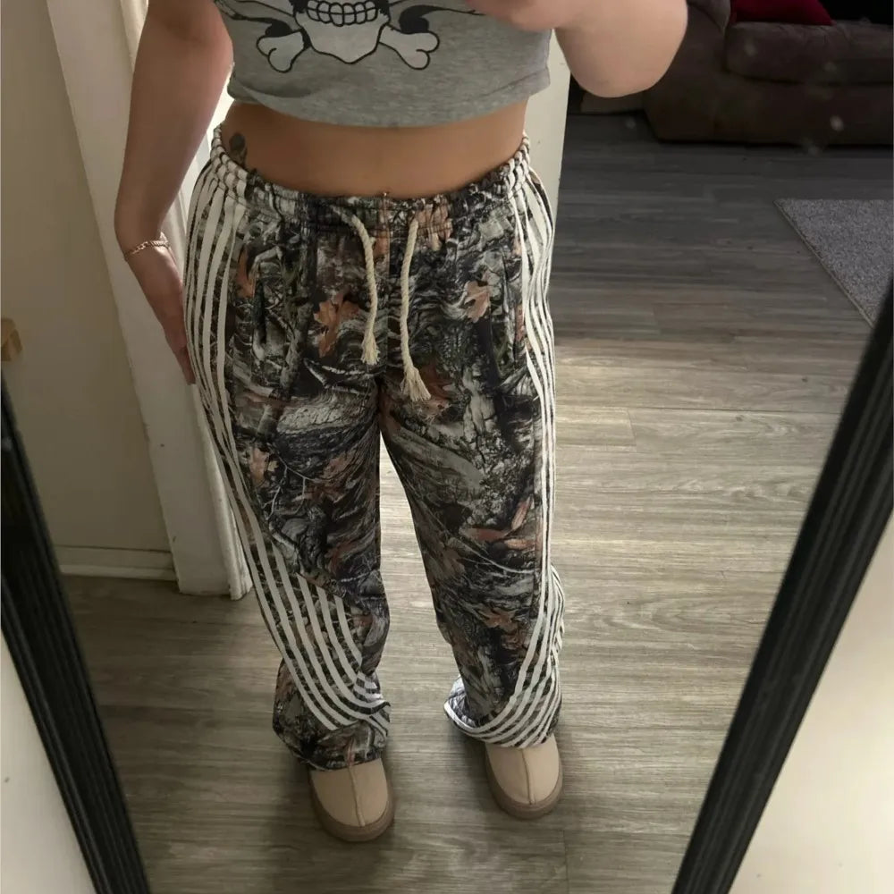 Camo Drawstring Cargo Joggers