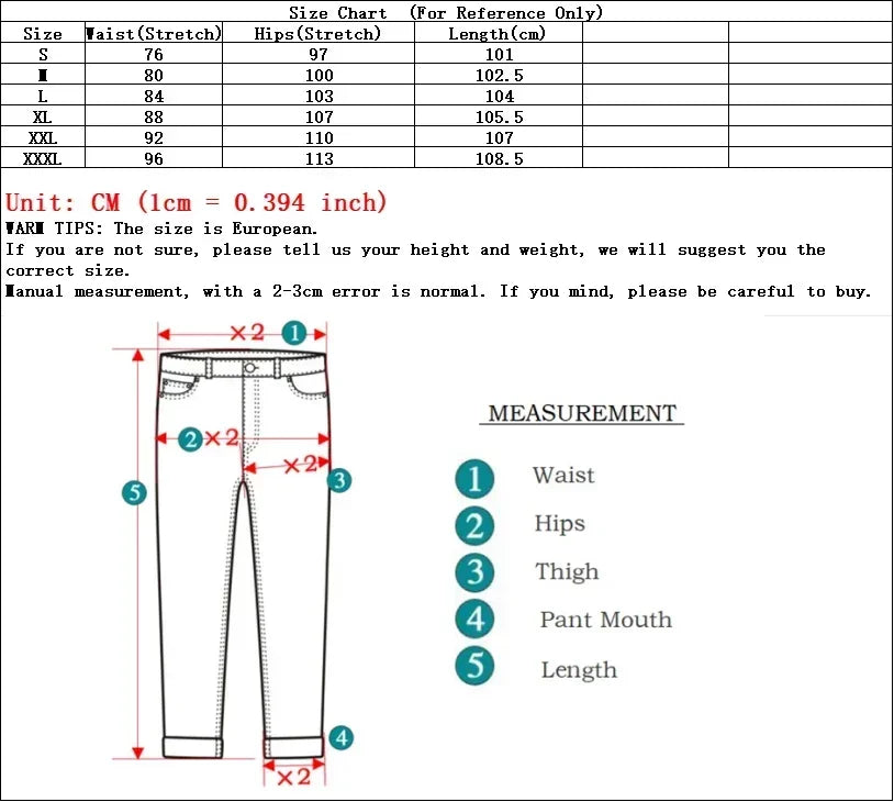 Men Street Elastic Denim Jeans Wash Solid Color Multi Pockets Cargo Pants Casual Slim Fit Daily Wear Joggers Mid Waist Trousers