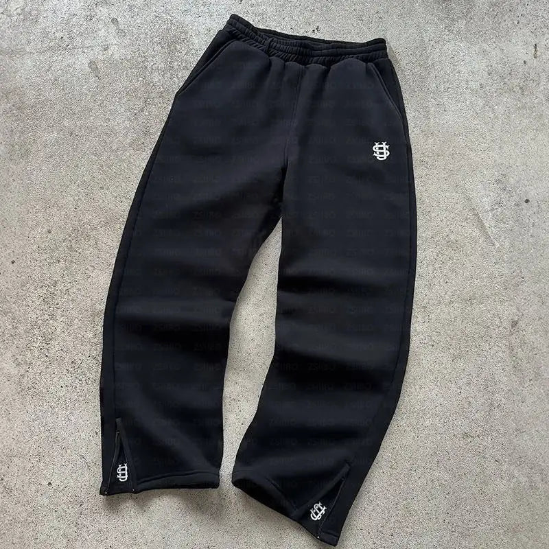 Wide Leg Hoodie Sweatpants Set