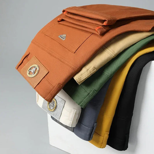 The Spectrum Slim — Seven-Color Stretch Jean