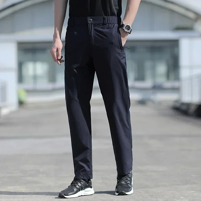 Ice Silk Quick-Dry Straight Pants