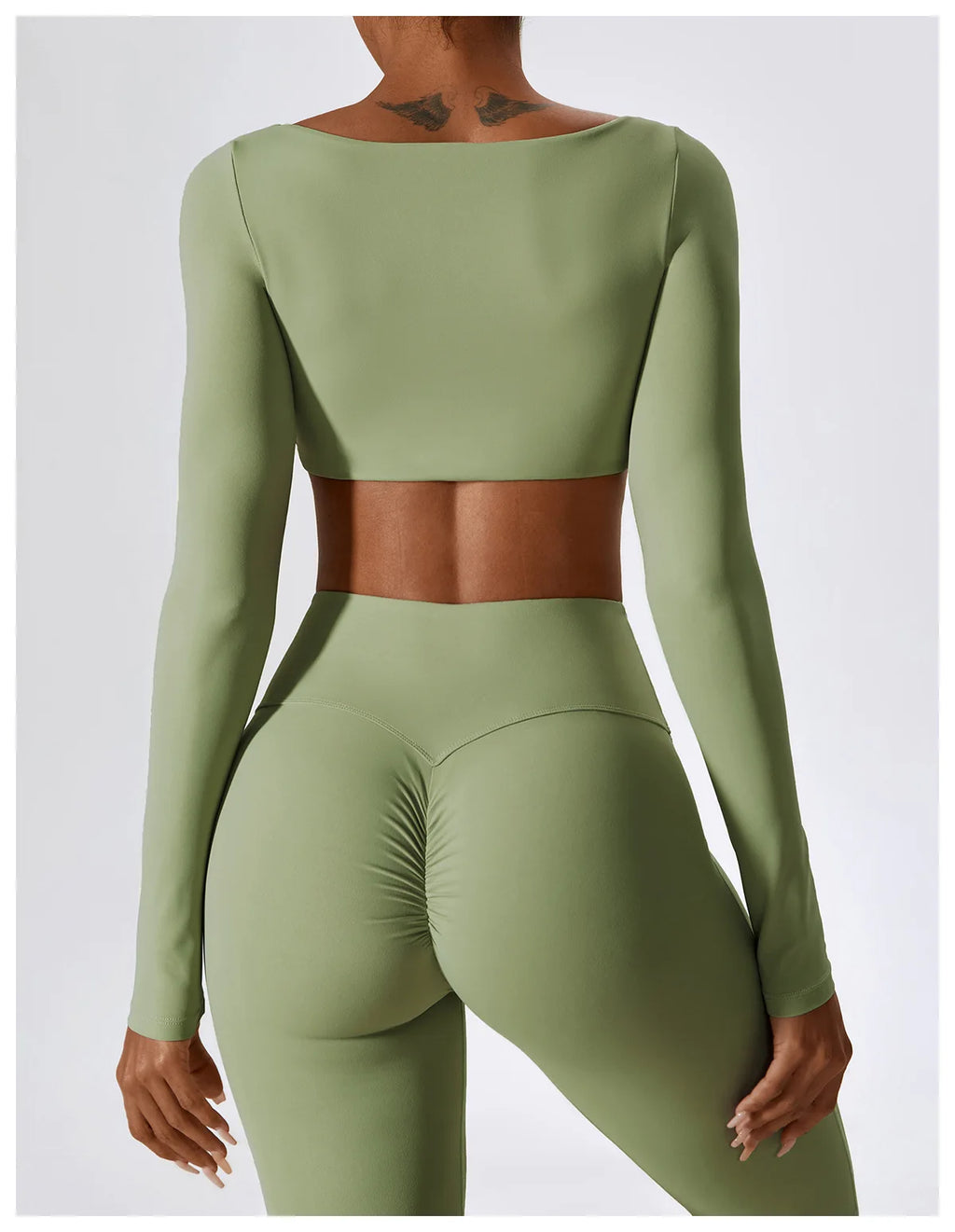 Seamless Yoga Set – Leggings & Crop Top