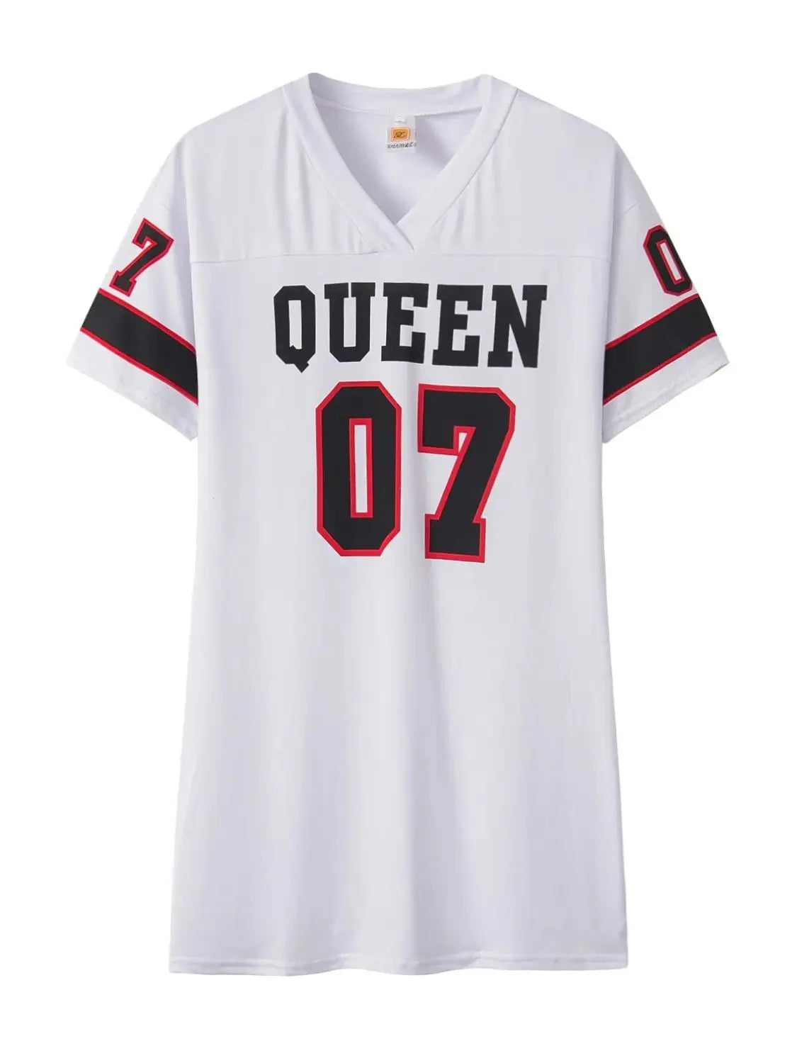 Women's Queen Letters Print Dress