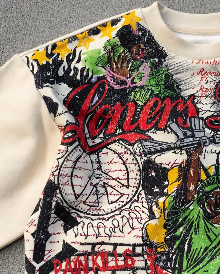 Graffiti Graphic Oversized Tee