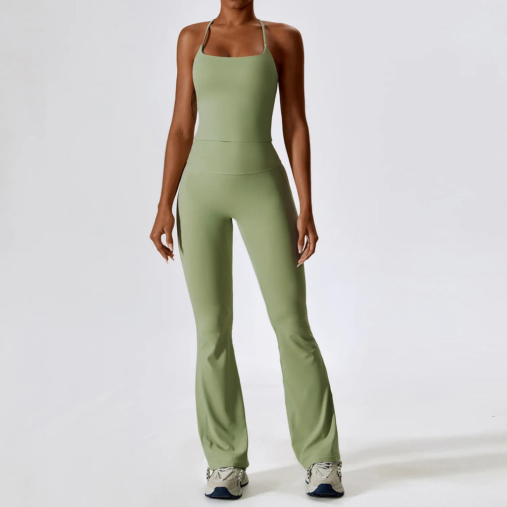Seamless Yoga Set – Leggings & Crop Top