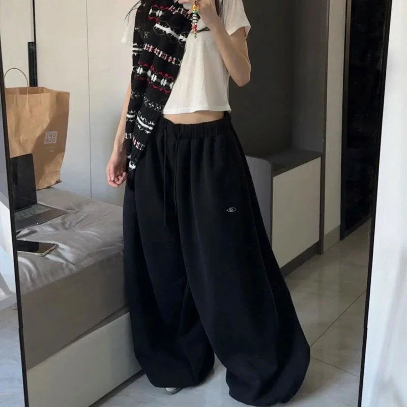 Oversized Hip-Hop Wide Leg Sweatpants