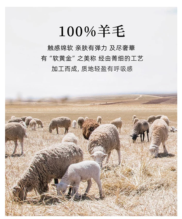 DjzDsm Autumn Winter Men's Sweater 100% Merino wool Thick Hooded Pullover Soft Knitwear Casual Comfort Wool Clothing Tops