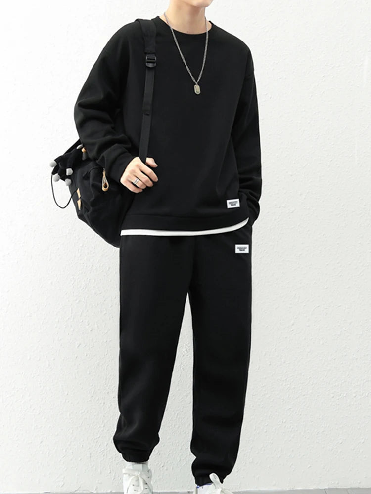 Men's Waffle T-Shirt & Shorts Tracksuit Set
