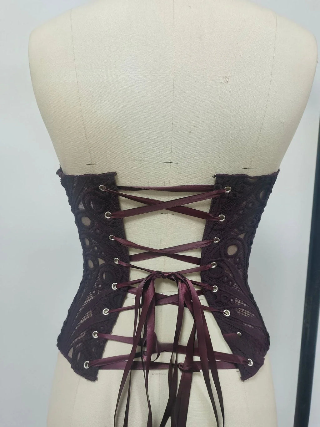 Mesh Lace Bustier Corset Top