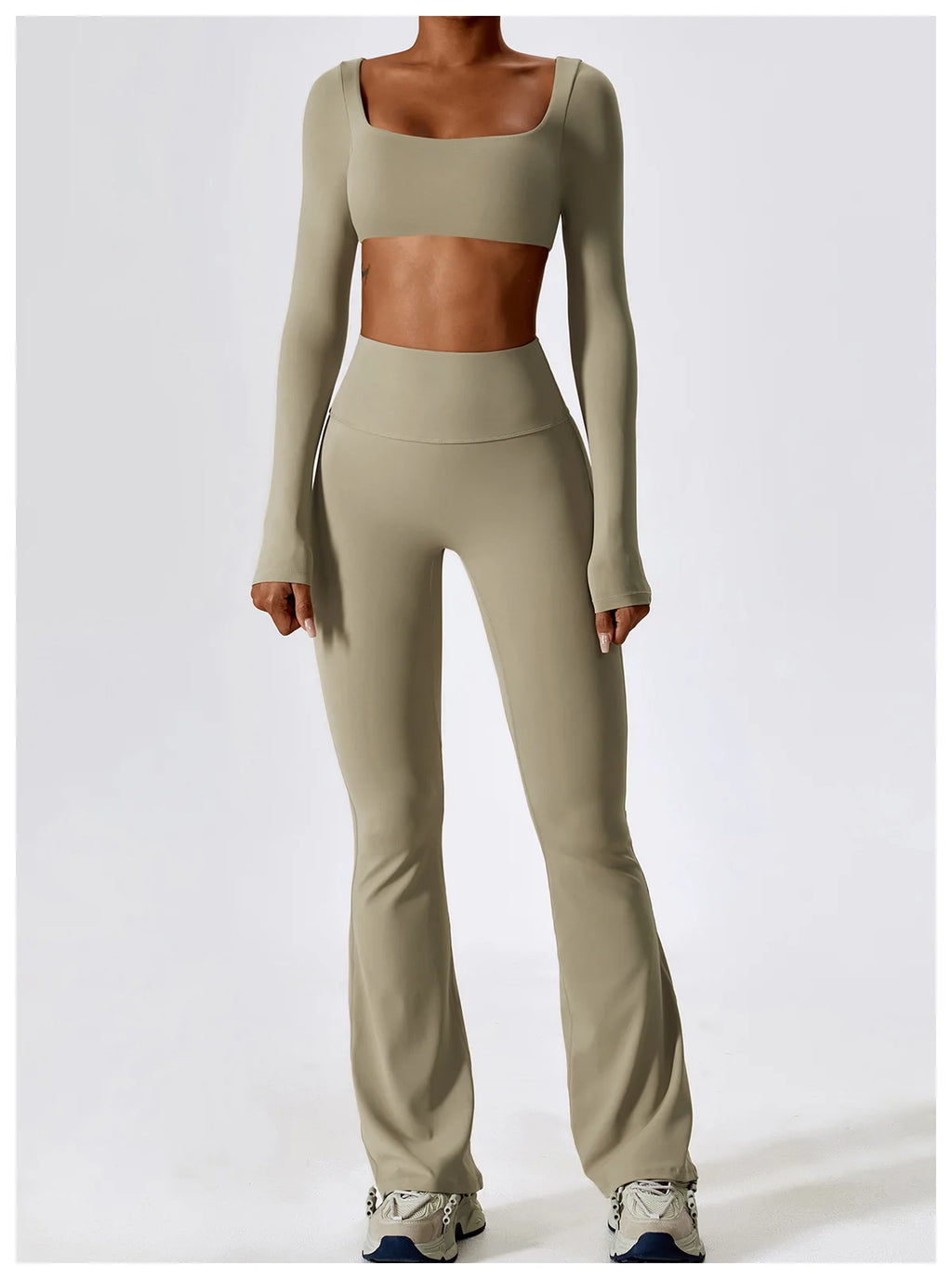 Seamless Yoga Set – Leggings & Crop Top