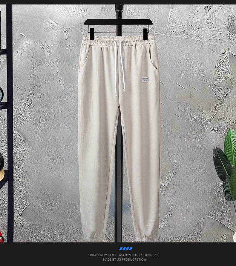 Men's Waffle T-Shirt & Shorts Tracksuit Set