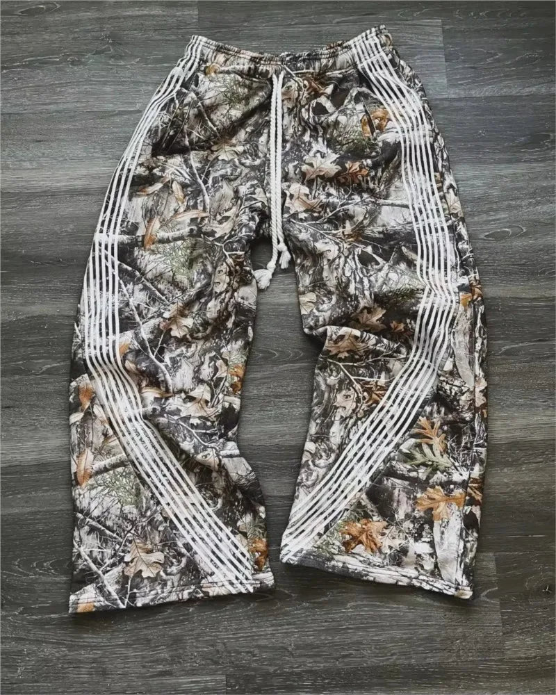 Camo Drawstring Cargo Joggers