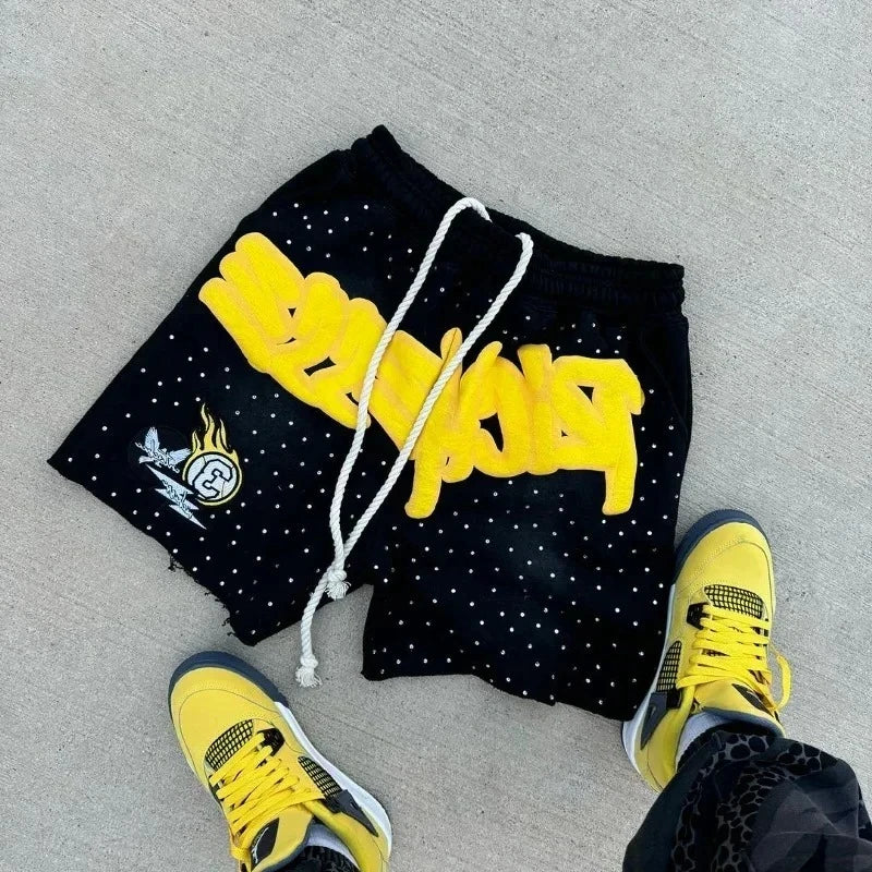 Letter Print Shorts