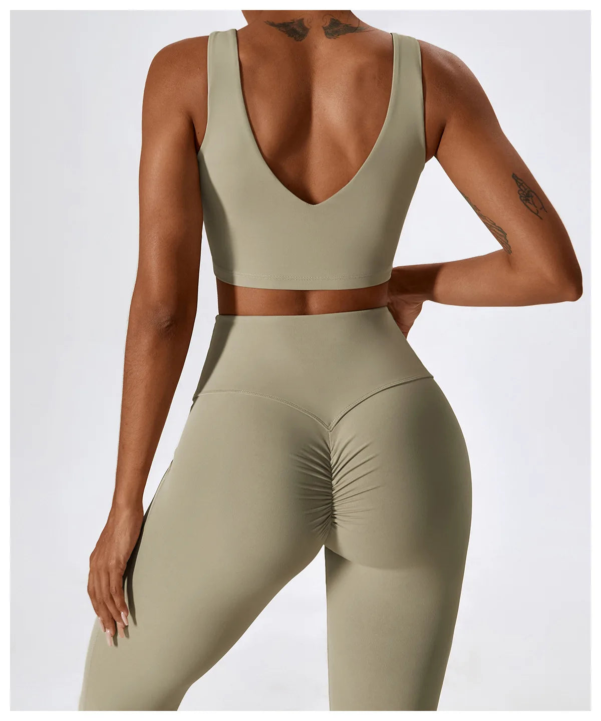 Seamless Yoga Set – Leggings & Crop Top