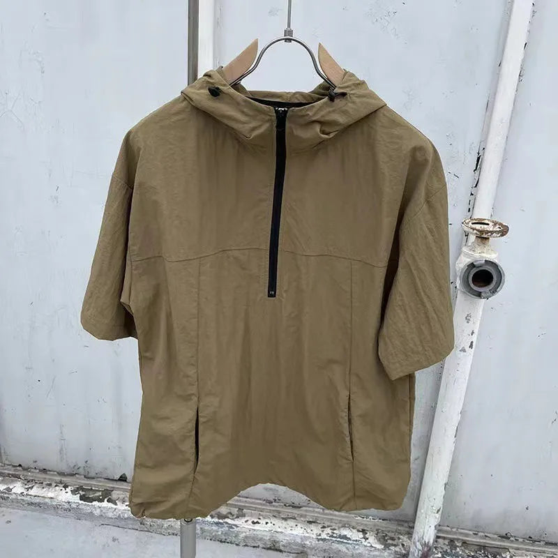Men's Cargo Style Hooded T-Shirt & Shorts Set