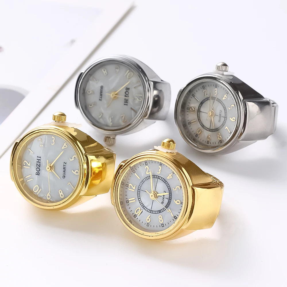 Fashion Ring Watch — Unisex Quartz Couple Jewelry