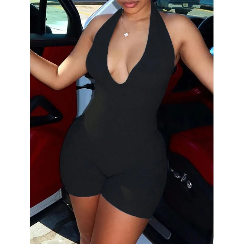 Sleeveless Bodycon Romper