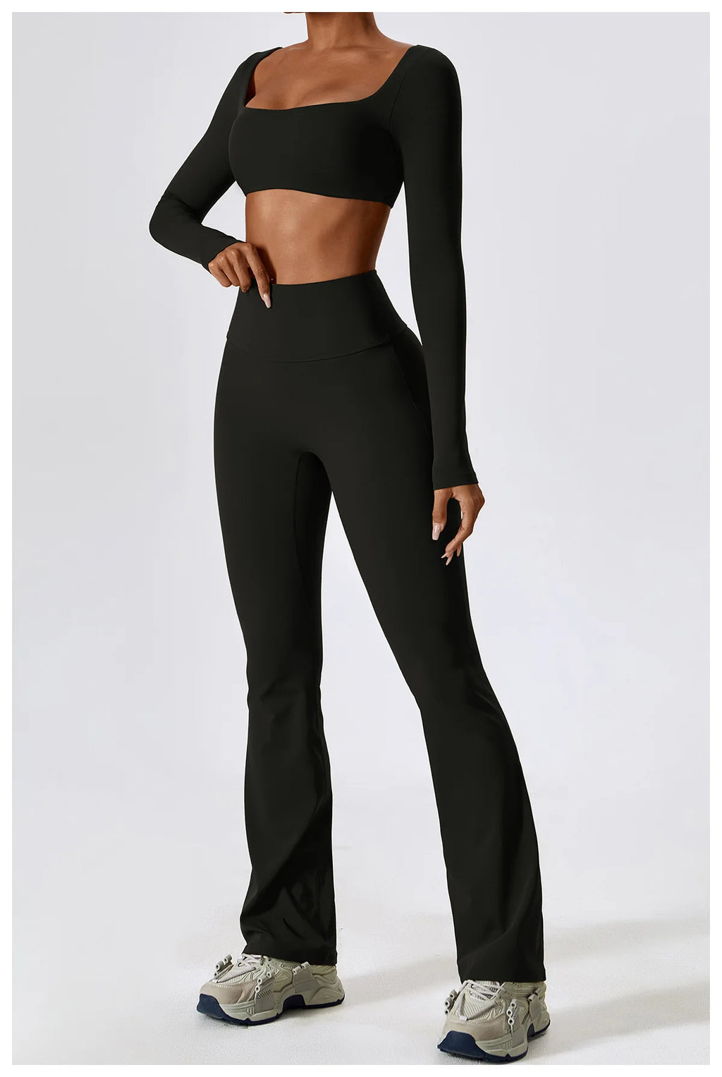 Seamless Yoga Set – Leggings & Crop Top