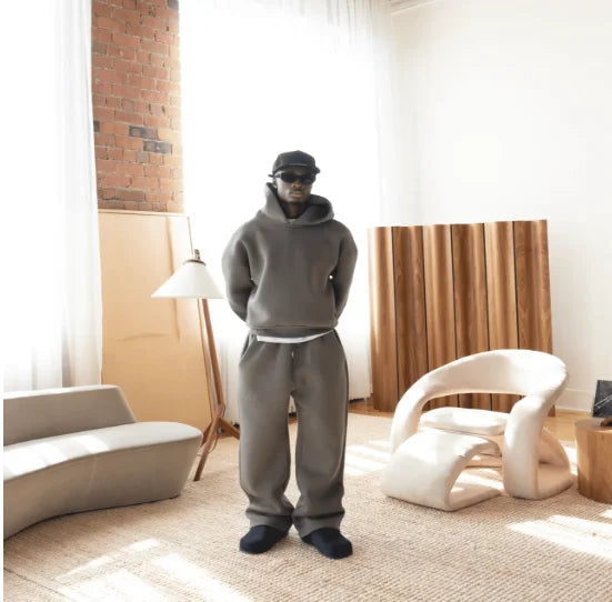 Men's Casual Sweatshirt Two-Piece Streetwear Set