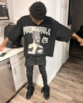 Hip Hop Graphic Print Oversized Tee