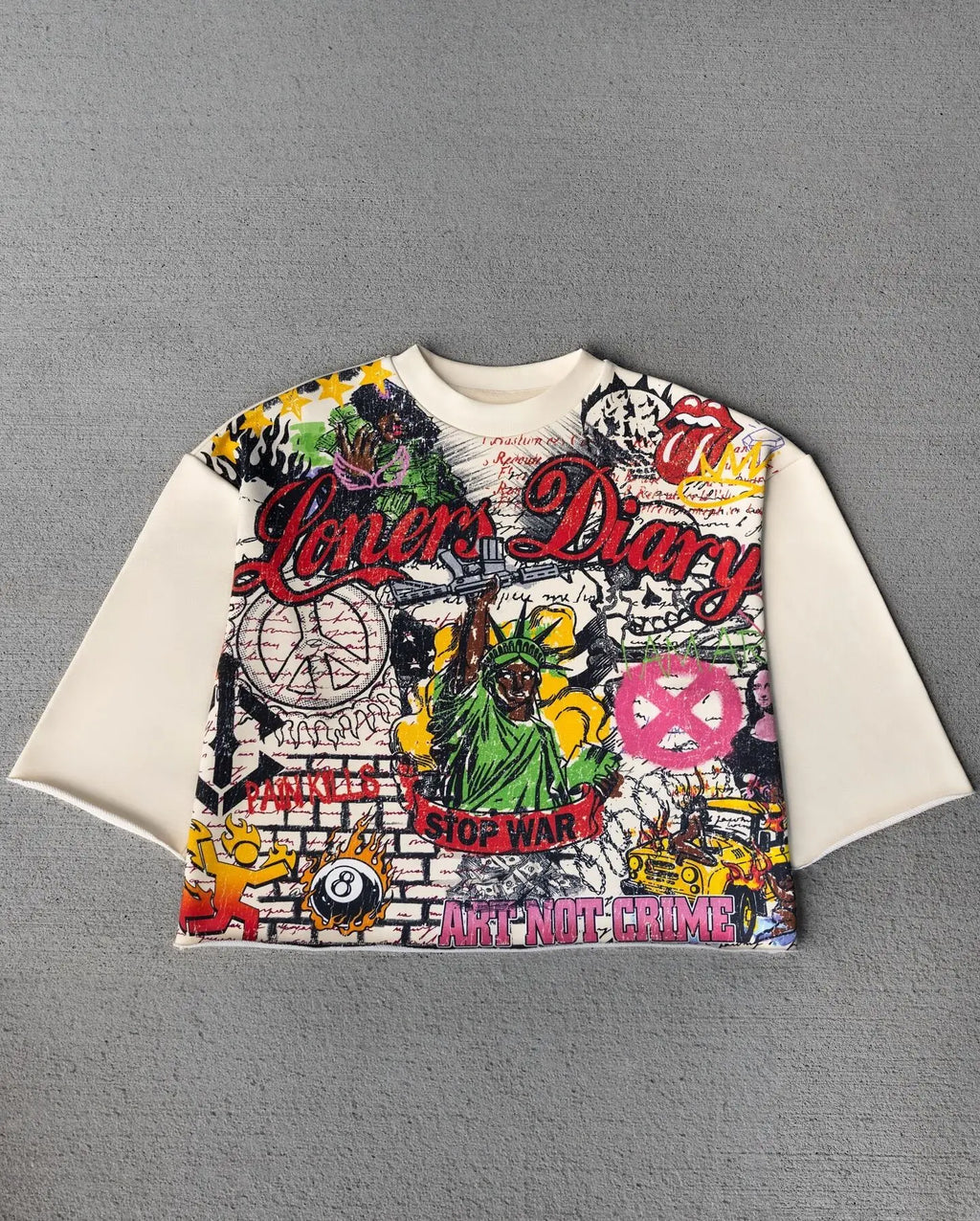 Graffiti Graphic Oversized Tee