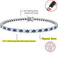 Real Moissanite Tennis Bracelet — 925 Sterling Silver