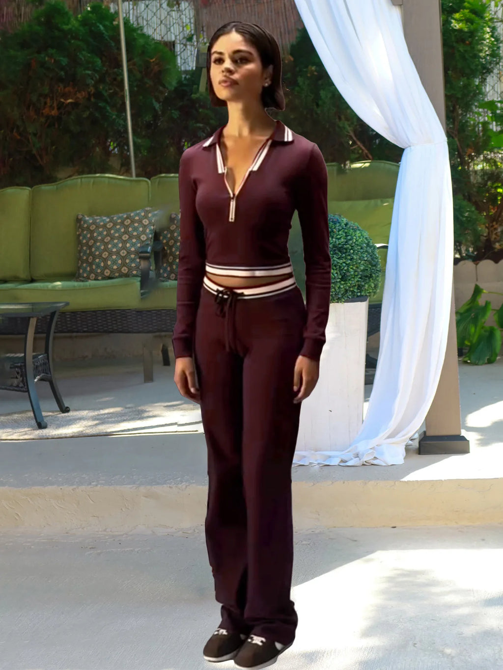 Sexy Streetwear Tracksuit Set — Women's Two-Piece