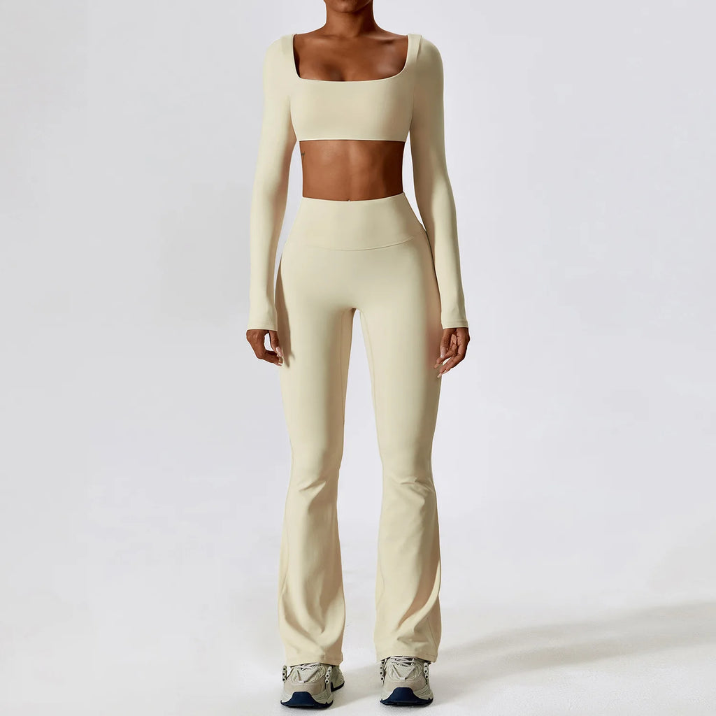 Seamless Yoga Set – Leggings & Crop Top