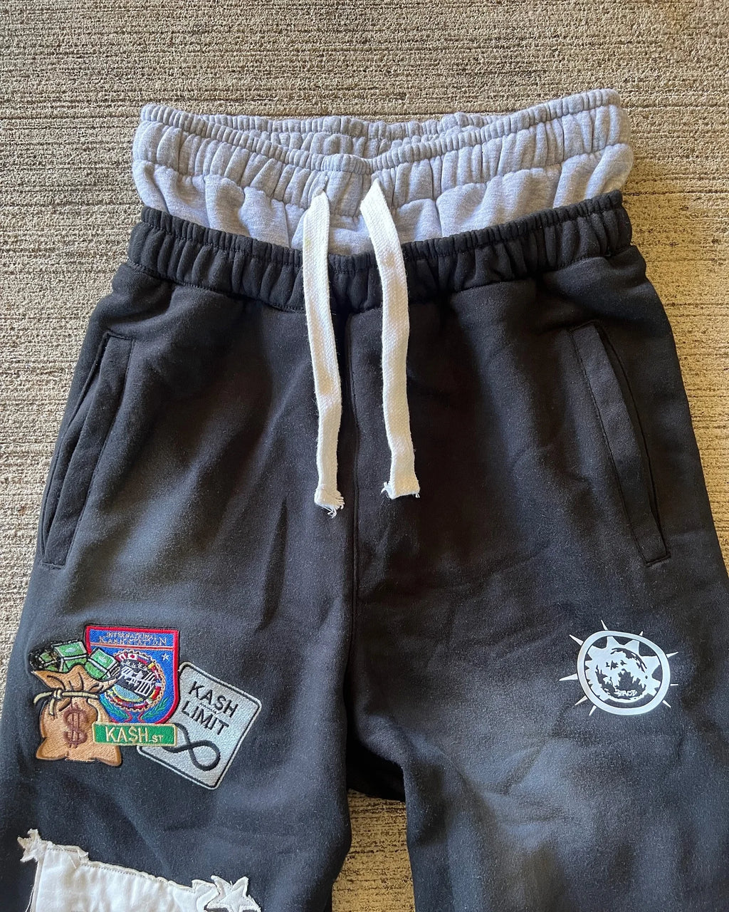 Y2K Gothic Letter Patch Baggy Sweatpants