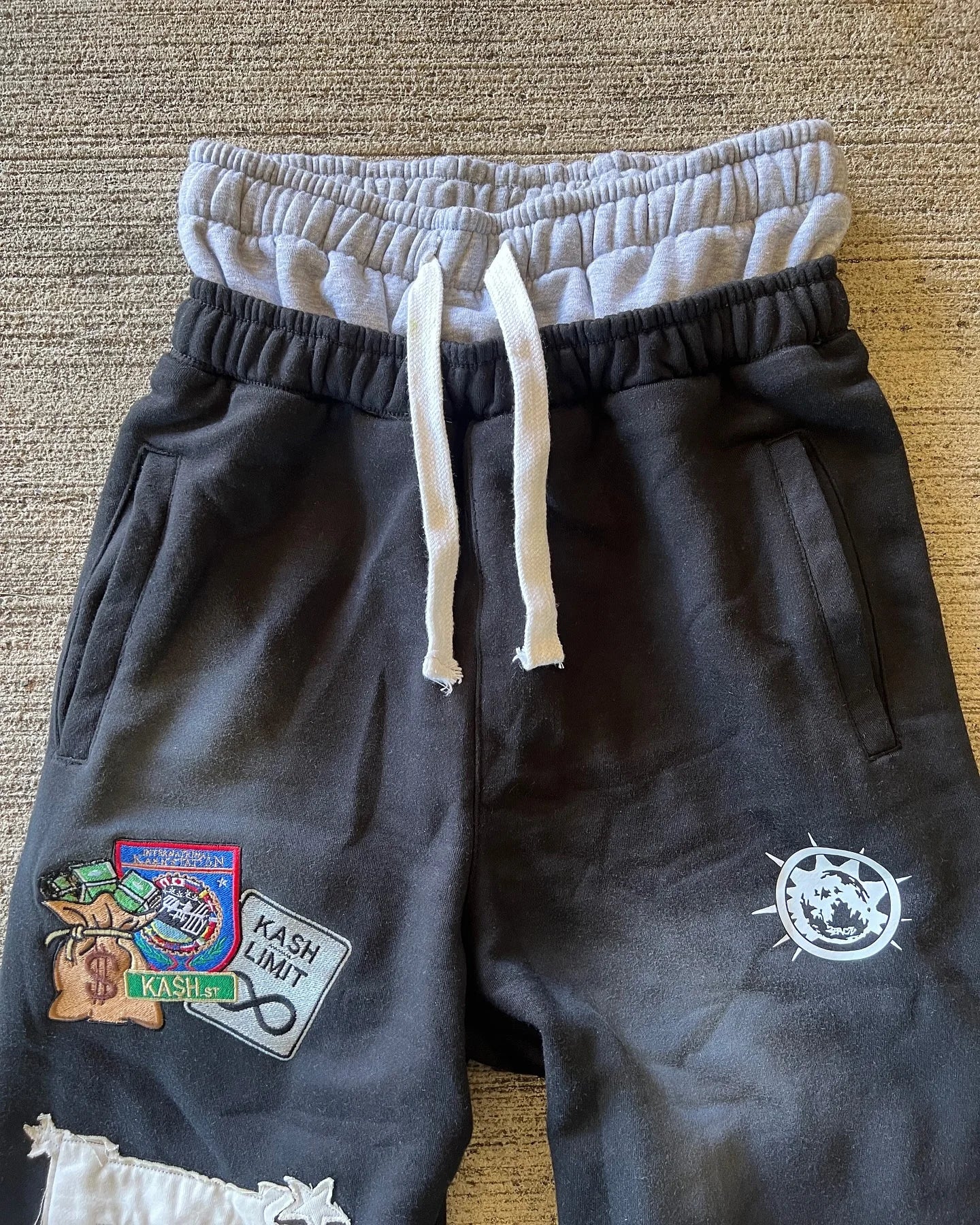 Y2K Gothic Letter Patch Baggy Sweatpants