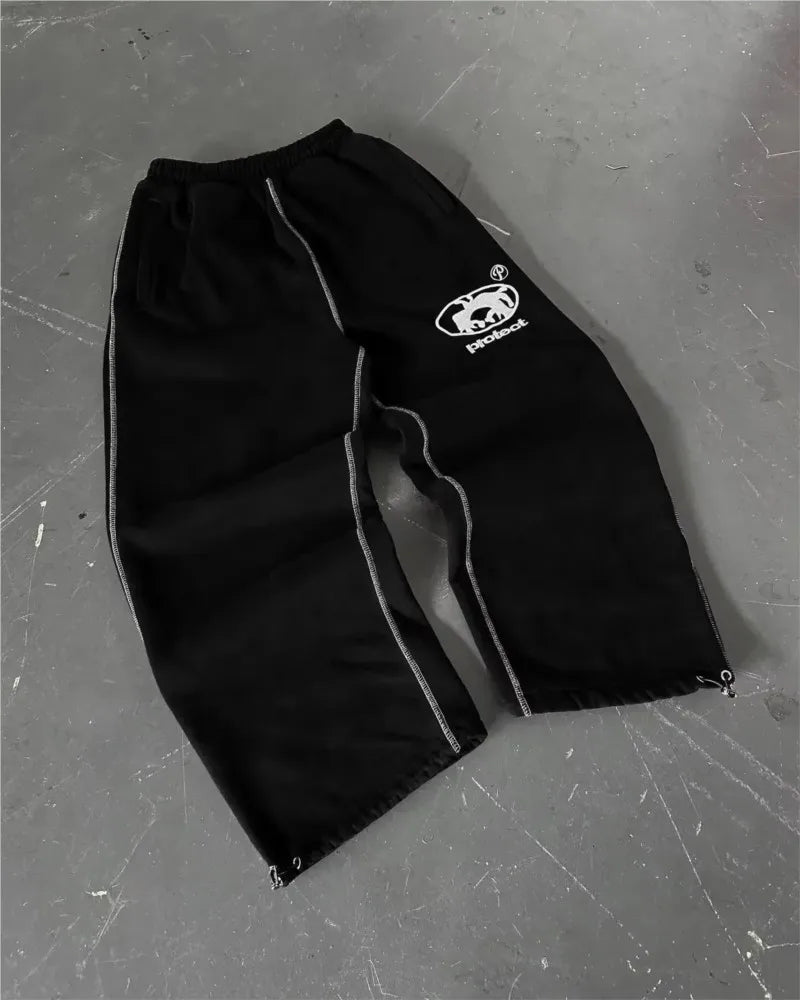 Camo Drawstring Cargo Joggers
