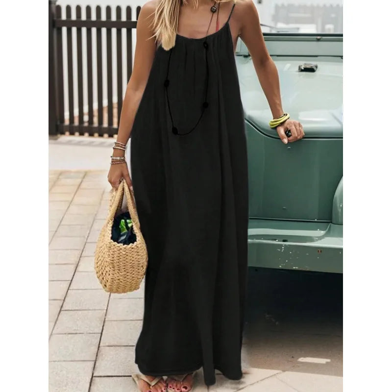 Strapless Backless Maxi Dress