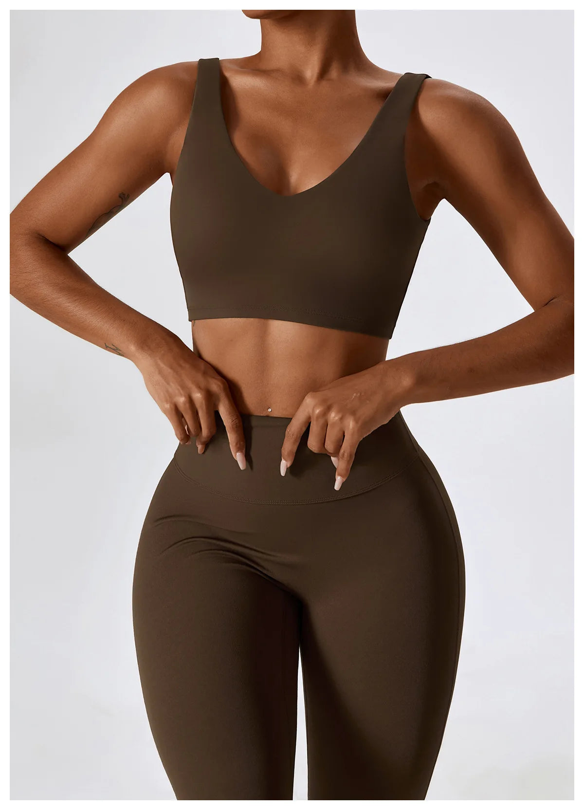 Seamless Yoga Set – Leggings & Crop Top