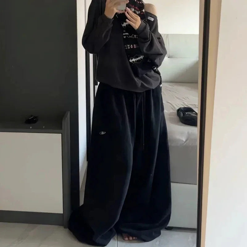 Oversized Hip-Hop Wide Leg Sweatpants
