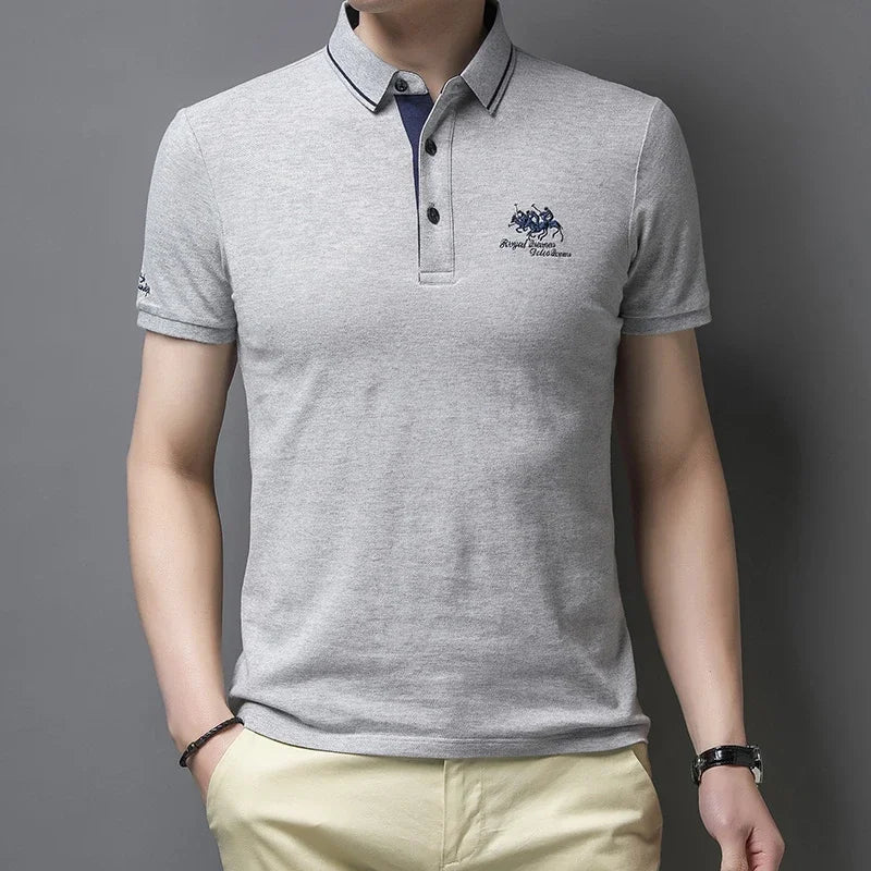 Embroidered Short Sleeve Polo