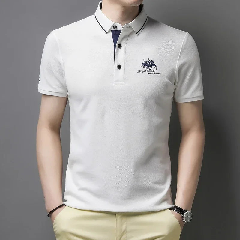 Embroidered Short Sleeve Polo
